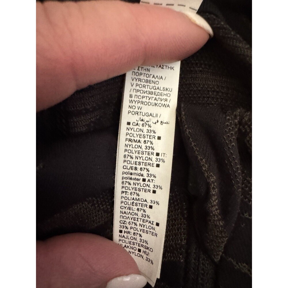 Athleta Momentum Seamless 1/2 Zip Top Black Swirl Pattern Women’s M - Picture 5 of 7